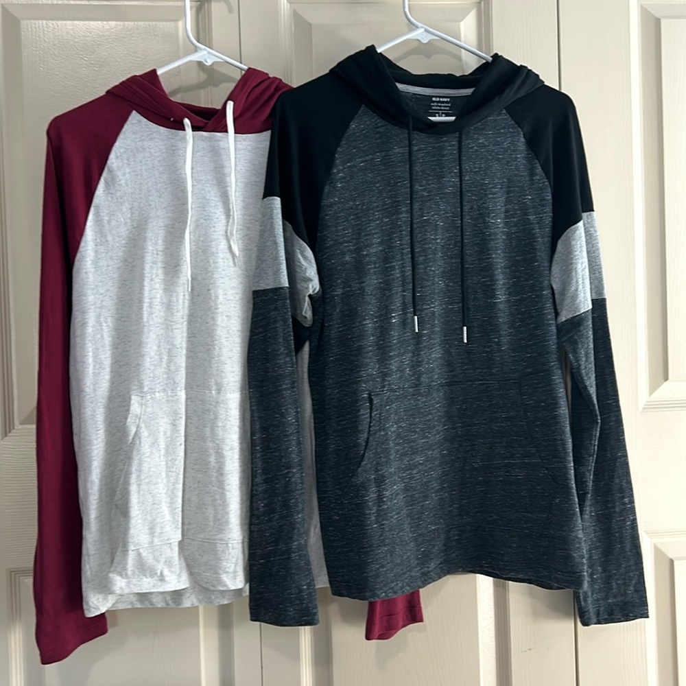 Two used Old Navy hoodies, boy size S